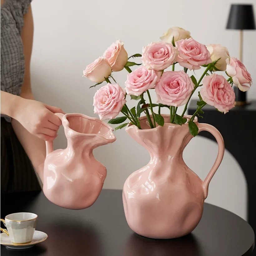 도자기 화병 꽃병 플라워베이스 심플한 유럽풍 사진 3
